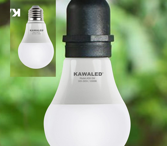 ĐÈN LED KAWALED BULB NHỎ THÂN NHỰA A50-3W-T/V 